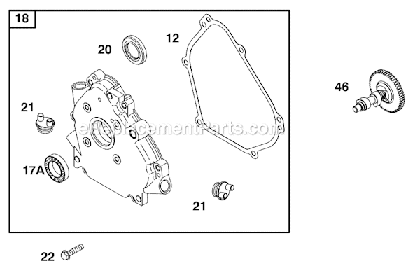 Page C Diagram and Parts List for 124335SERIES 8101, 8102, 8103 Briggs and Stratton Engine